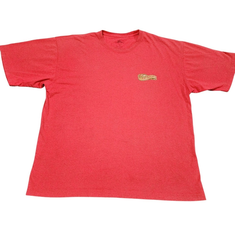 Tommy Bahama Shirt Mens XL Red Grill Next Door Graphic Tee Summer Resortwear